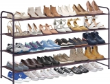 KIMBORA 4 Tier Long Shoe Rack Bronze