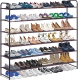 KIMBORA 6 Tier Long Shoe Rack Bronze